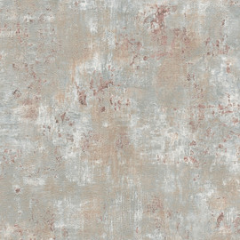 WH30180 Distressed Metallic Texture Welcome Home Beige Wallpaper By Galerie