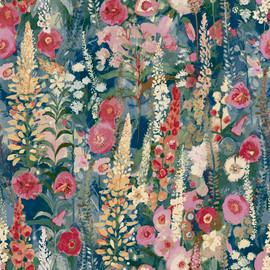 A74602 Delphinium Forest Blue Wallpaper by Grandeco A74602 Delphinium Forest Blue Wallpaper by Grandeco