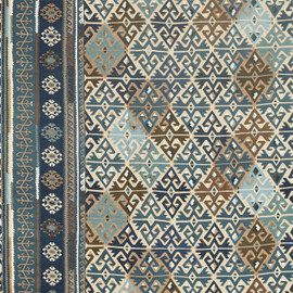 236519 Burdock & Star Archive IV The Collector Indigo Fabric by Morris & Co 236519 Burdock & Star Archive IV The Collector Indigo Fabric by Morris & Co