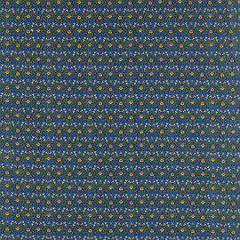 226597 Eye Bright Melsetter Indigo Fabric by Morris & Co 226597 Eye Bright Melsetter Indigo Fabric by Morris & Co