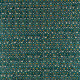 226598 Eye Bright Melsetter Teal Fabric by Morris & Co 226598 Eye Bright Melsetter Teal Fabric by Morris & Co