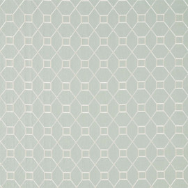 236360 Baroque Trellis Country House Wedgwood/Chalk Fabric by Sanderson