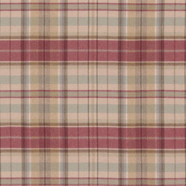 233243 Byron Country House Cherry/Biscuit Fabric by Sanderson