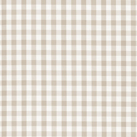 AW15143 Saybrook Check Antilles Beige Fabric by Anna French