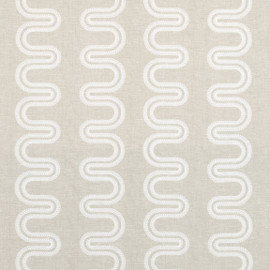 AF9639 Herriot Way Embroidery Savoy White on Flax Fabric by Anna French