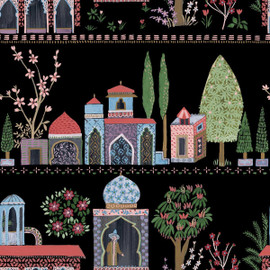 WTK20100 Enchanting Garden The Keys Midnight Wallpaper by Today Interiors WTK20100 Enchanting Garden The Keys Midnight Wallpaper by Today Interiors