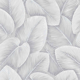 LS61808 Lush Leaf Sisal Savannah Grass Silver Lining Wallpaper by Today Interiors
