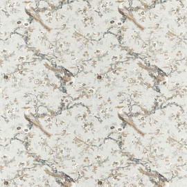 322738 Chintz Cotswolds Manor Quartz Grey Fabric by Zoffany