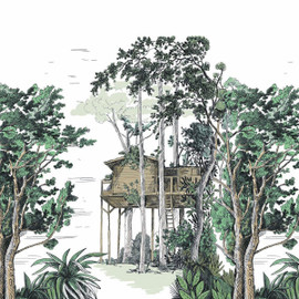 GNL105420405 The Garden Shed Small Panel Green Life 2 Wallpaper by Caselio GNL105420405 The Garden Shed Small Panel Green Life 2 Wallpaper by Caselio