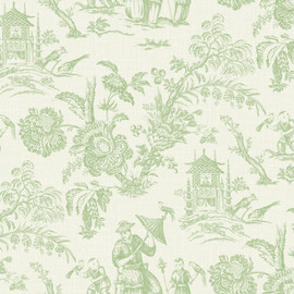 FC61804 Chinois French Country Kiwi Wallpaper By Galerie
