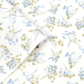 130102 Avonbury Hedgerow Green Wallpaper by Laura Ashley