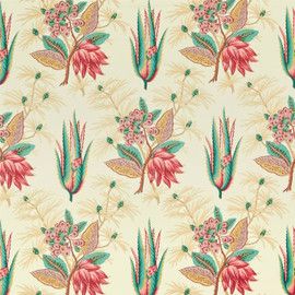 322694 Desert Flower II Antiquary Crimson/Teal Fabric by Zoffany 322694 Desert Flower II Antiquary Crimson/Teal Fabric by Zoffany