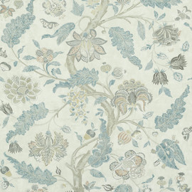 322699 Indienne Print Antiquary Natural/Aubusson Fabric by Zoffany 322699 Indienne Print Antiquary Natural/Aubusson Fabric by Zoffany
