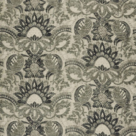 322692 Pomegranate Print Damask Gargoyle/Bone Black Fabric by Zoffany 322692 Pomegranate Print Damask Gargoyle/Bone Black Fabric by Zoffany