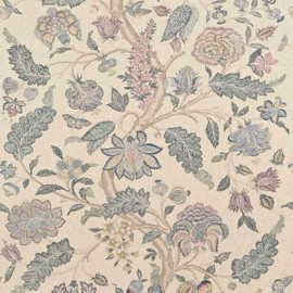 321699 Kalamkari Jaipur Prints Blue/Lilac Fabric by Zoffany 321699 Kalamkari Jaipur Prints Blue/Lilac Fabric by Zoffany