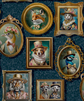 13791 Regal Beasts Statement Wallpaper by Holden Decor