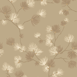 GB 1933 Valentino Pine Trail Champagne Wallpaper by Belgravia GB 1933 Valentino Pine Trail Champagne Wallpaper by Belgravia