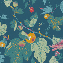 130280 Craftwork Trail Concerto Navy Wallpaper By Graham & Brown