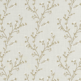 F1439/02 Blossom Origins Ivory Fabric by Clarke and Clarke