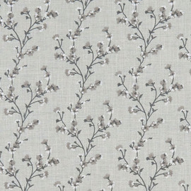 F1439/04 Blossom Origins Silver Fabric by Clarke and Clarke F1439/04 Blossom Origins Silver Fabric by Clarke and Clarke