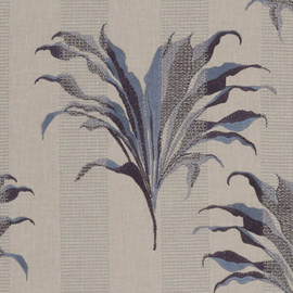 F1303/03 Palma Exotica Denim/Midnight Fabric by Clarke and Clarke