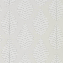 111898 Lucielle Purity Linen and Silver Wallpaper by Harlequin