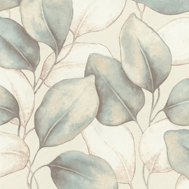 659863 Opulenza Leaf Blue Wallpaper by Rasch 659863 Opulenza Leaf Blue Wallpaper by Rasch
