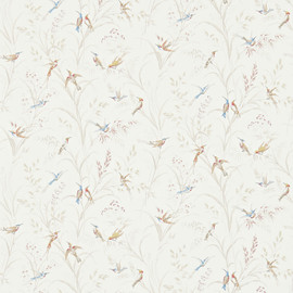 214080 Tuileries Country Woodland Taupe and Multi Wallpaper by Sanderson