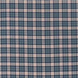236739 Fenton Check Islay Wools Teal Fabric by Sanderson