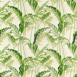 226567 Palm House Glasshouse Botanical Green Fabric by Sanderson