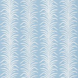 236768 Tree Fern Weave Glasshouse Crusoe Blue Fabric by Sanderson