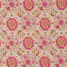 235333 Anthos Water Garden Cerise/Lime Fabric by Sanderson 235333 Anthos Water Garden Cerise/Lime Fabric by Sanderson