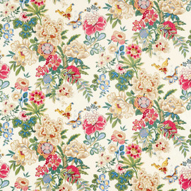 226962 Emperor Peony Water Garden Lotus Pink Fabric by Sanderson 226962 Emperor Peony Water Garden Lotus Pink Fabric by Sanderson