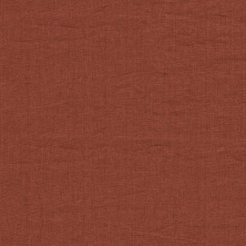 237064 Rue Linen Brick Fabric by Sanderson