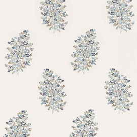 236720 Wendell Embroidery Elysian Indigo/Wedgwood Fabric by Sanderson