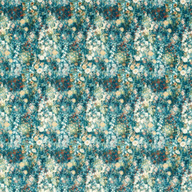 F1539/02 Rosedene Country Escape Denim/Spice Fabric by Clarke and Clarke F1539/02 Rosedene Country Escape Denim/Spice Fabric by Clarke and Clarke