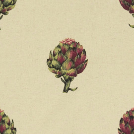 F1326/02 Artichoke Eden Linen Fabric by Clarke and Clarke