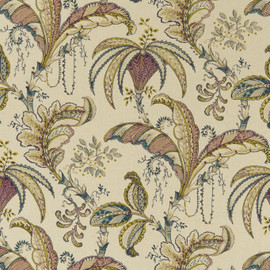 F1330/04 Ophelia Eden Multi Fabric by Clarke and Clarke