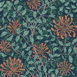 140484 Honeysuckle Tidewater Blue William Morris at Home Wallpaper by Graham & Brown 140484 Honeysuckle Tidewater Blue William Morris at Home Wallpaper by Graham & Brown