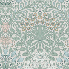 140496 Garden Cottage Blues William Morris at Home Wallpaper by Graham & Brown 140496 Garden Cottage Blues William Morris at Home Wallpaper by Graham & Brown