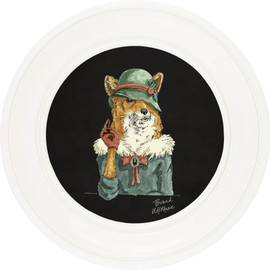 Happy Hour Vixen on Charcoal Black  Framed Art Prints by Brand McKenzie