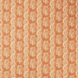 322789 Dabu Stripe Indienne Amber/Blush Fabric by Zoffany 322789 Dabu Stripe Indienne Amber/Blush Fabric by Zoffany