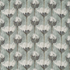 322609 Marketa Indienne Logwood Grey Fabric by Zoffany 322609 Marketa Indienne Logwood Grey Fabric by Zoffany