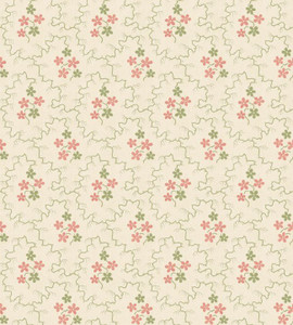 BW45152/3 Posy Green / Red Wallpaper by GP & J Baker BW45152/3 Posy Green / Red Wallpaper by GP & J Baker