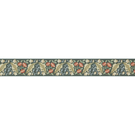 217609 Bluebell & Peony The Unfinished Works Bayleaf/Manilla Border by Morris & Co