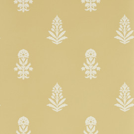 217462 Dabu Curios Raw Honey Wallpaper by Sanderson