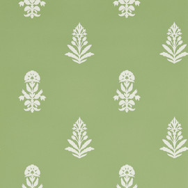 217465 Dabu Curios Botany Green Wallpaper by Sanderson