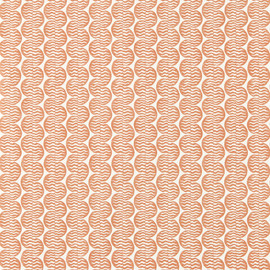 113242 Raft Stripe Oakham Rust Wallpaper by Scion