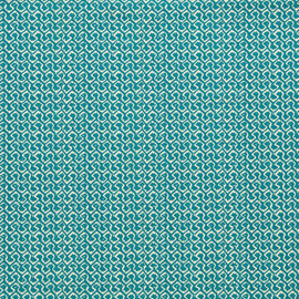 F1810/08 Kalpa Indira Teal Fabric by Clarke and Clarke