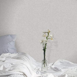 M1116 Cotton Tweed Hessian Soft Grey Wallpaper by Crown